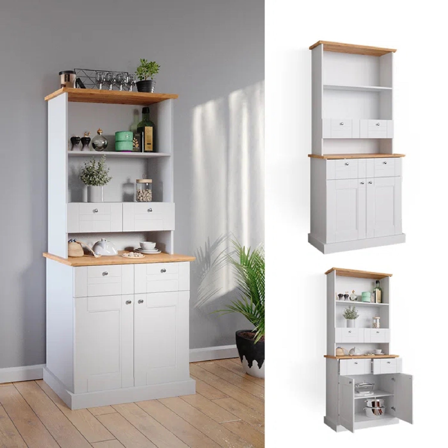 Kitchen hutch with storage discount