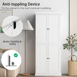 Kristina Larder Cupboard - White