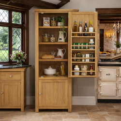 Micah Kitchen Storage Pantry Cupboard - Oak