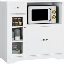 Ruffa Kitchen Storage Cupboard - White