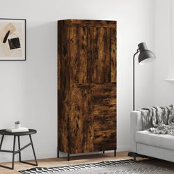 Selena Larder Cupboard - Smoked Oak