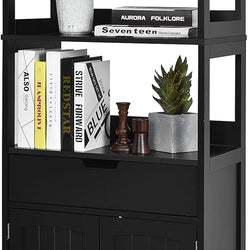 Arwen Freestanding Larder Cupboard - Black