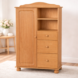 Osian Pantry Cupboard - Stained Wax