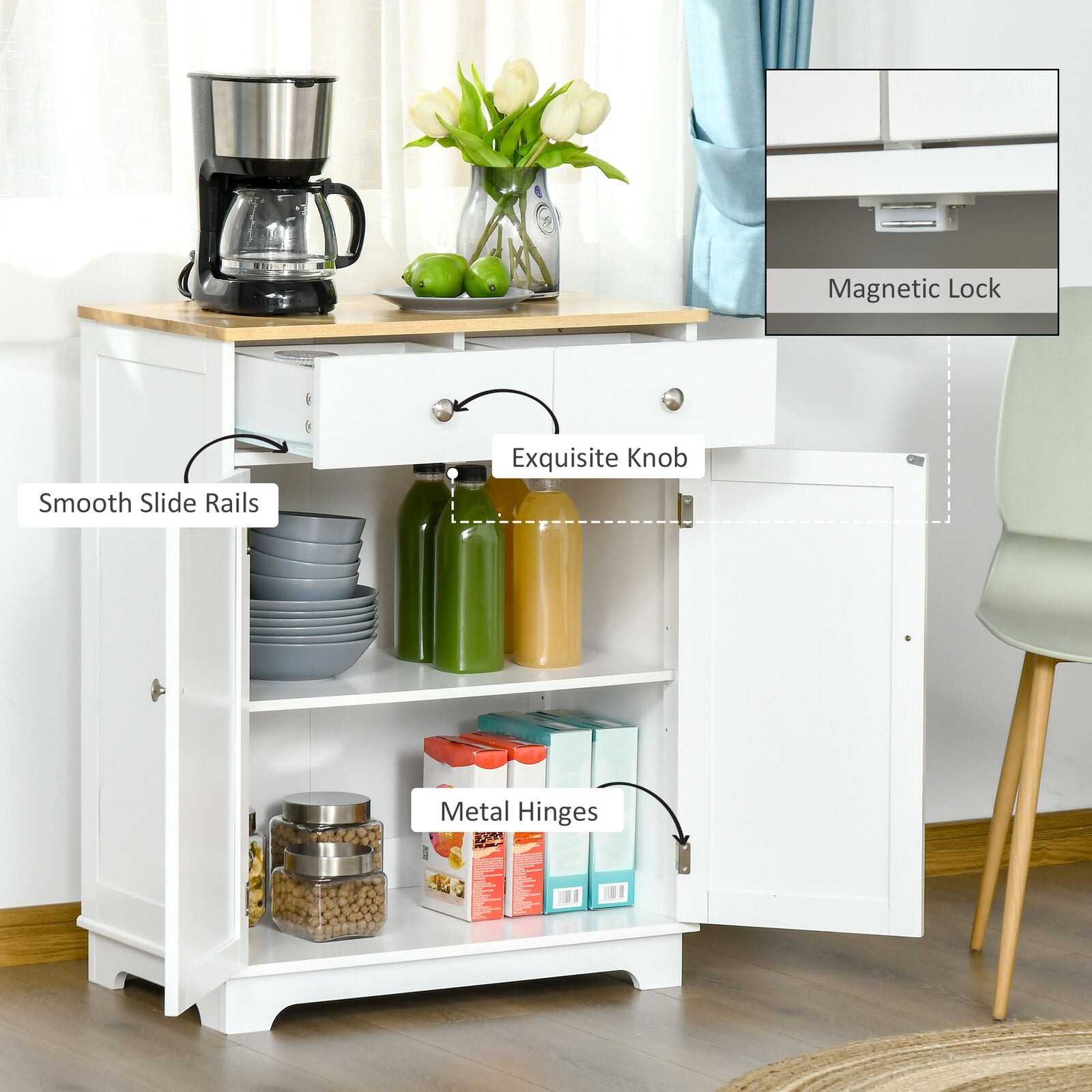 Beautiful view of In Kitchen Storage Cupboard Makers