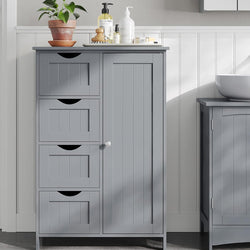 Justine Larder Cupboard 4 Drawers - Dove Grey