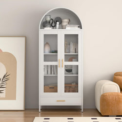Josiah Larder Cupboard 1 Drawer - White