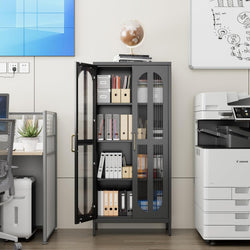 Dashiell Kitchen Storage Cupboard 155H 2 Doors- Black