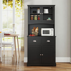 Gideon Kitchen Storage Cupboard - Black