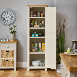 Kareem Kitchen Storage Pantry Cupboard - Grey