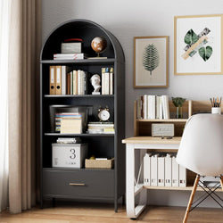 Josiah Larder Cupboard 4 Over 1 Drawer - Black