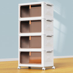 Linden Kitchen Storage Pantry Trolley 23L- White