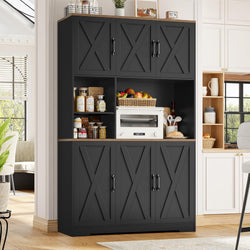 Marianne Kitchen Storage Pantry Cupboard - Black