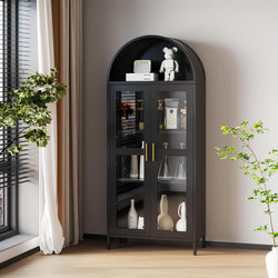 Josiah Larder Cupboard 2 Doors - Black