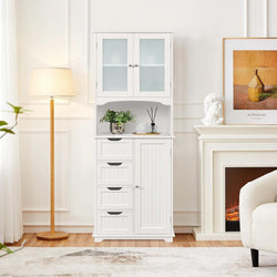 Seren Larder Cupboard - White