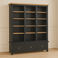 Carme Larder Cupboard - Black 