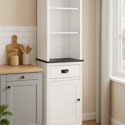Allegra Kitchen Storage Pantry Cupboard - White