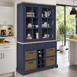 Kai Kitchen Storage Cupboard - Navy Blue