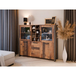 Zinnia Larder Cupboard - Brown