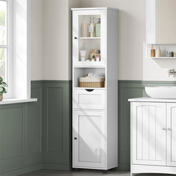 Vasan Kitchen & Bathroom Storage Cupboard - White