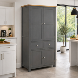 Malani Kitchen Storage Pantry Cupboard - Slate Grey