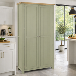 Malaya Kitchen Storage Pantry Cupboard - Sage Green