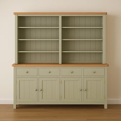 Maleah Kitchen Storage Pantry Cupboard - Sage Green