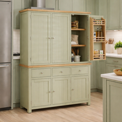 Malie Kitchen Storage Pantry Cupboard - Sage Green