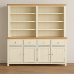 Maleah Kitchen Storage Pantry Cupboard - Cream