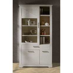 Elodie Freestanding Larder Cupboard - Pinia White