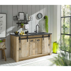 Roselle Kitchen Storage Pantry Cupboard - Natural