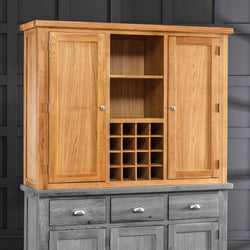 Yanah Kitchen Storage Pantry Cupboard Top - Oak