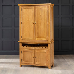 Cripe Kitchen Storage Pantry Cupboard - Oak