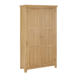 Brenson Whitewash Oak Double Shaker Linen Storage Cupboard