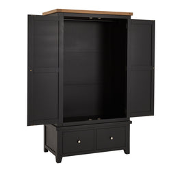 Caiden Larder Cupboard - Black