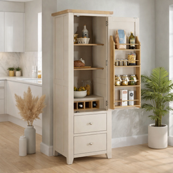 Clifton Dove Grey Single Kitchen Larder Pantry Cupboard