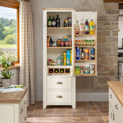 Ettal Kitchen Storage Pantry Cupboard - Cream