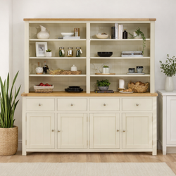 Maleah Kitchen Storage Pantry Cupboard - Cream