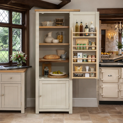 Micah Kitchen Storage Pantry Cupboard - Putty Grey