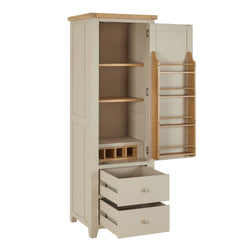 Clifton Dove Grey Single Kitchen Larder Pantry Cupboard