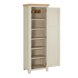 Darwin Dove Grey Single Shaker Linen Storage Cupboard
