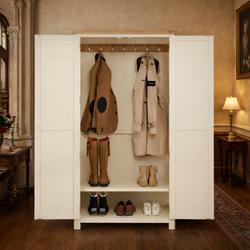 Malaya Kitchen Storage Pantry Hallway Cupboard - Cream