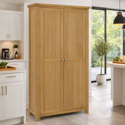 Malaya Kitchen Storage Pantry Cupboard - Oak