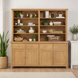 Maleah Kitchen Storage Pantry Cupboard - Oak