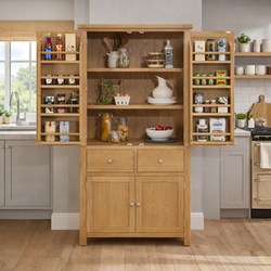 Malani Kitchen Storage Pantry Cupboard - Oak