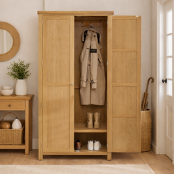 Malaya Kitchen Storage Pantry Hallway Cupboard - Oak