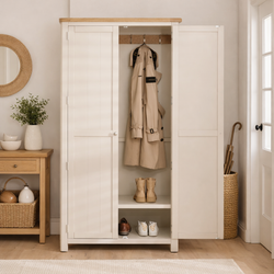 Malaya Kitchen Storage Pantry Hallway Cupboard - Putty Grey