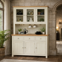 Makai Kitchen Storage Pantry Sideboard - Cream