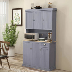 Reagan Kitchen Storage Pantry Cupboard - Grey