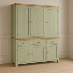 Malie Kitchen Storage Pantry Cupboard - Sage Green