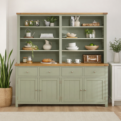 Maleah Kitchen Storage Pantry Cupboard - Sage Green